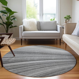 Piper Looms Chantille Waves ACN585 Gray Area Rug