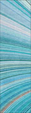Piper Looms Chantille Waves ACN585 Teal Area Rug