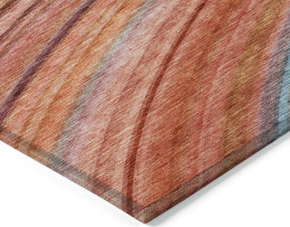 Piper Looms Chantille Stripes ACN585 Terracotta Area Rug