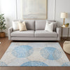 Piper Looms Chantille Circles ACN586 Ivory Area Rug Lifestyle Image Feature
