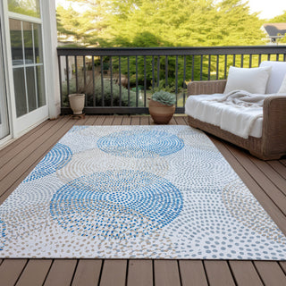 Piper Looms Chantille Circles ACN586 Ivory Area Rug