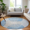 Piper Looms Chantille Circles ACN586 Ivory Area Rug