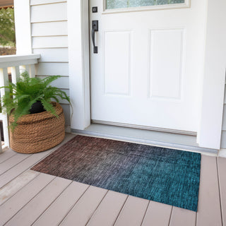 Piper Looms Chantille Ombre ACN587 Teal Area Rug