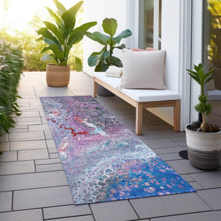 Piper Looms Chantille Abstract ACN588 Blue Area Rug