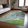 Piper Looms Chantille Abstract ACN588 Green Area Rug Lifestyle Image Feature
