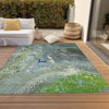 Piper Looms Chantille Abstract ACN588 Green Area Rug