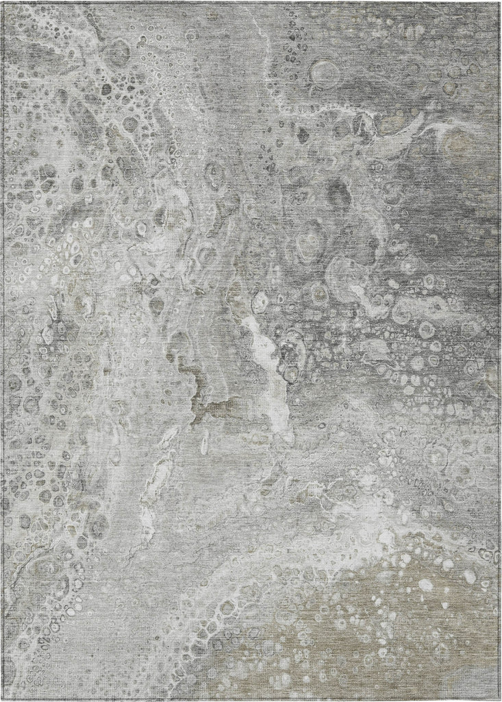 Piper Looms Chantille Abstract ACN588 Silver Area Rug