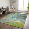 Piper Looms Chantille Abstract ACN588 Teal Area Rug