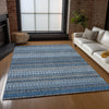 Piper Looms Chantille Stripes ACN589 Blue Area Rug