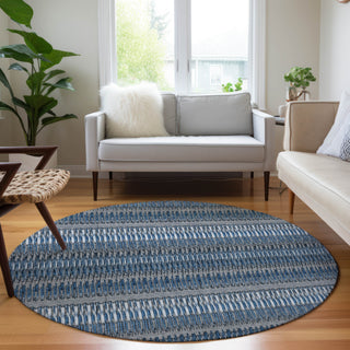 Piper Looms Chantille Stripes ACN589 Blue Area Rug