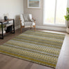 Piper Looms Chantille Stripes ACN589 Coffee Area Rug Lifestyle Image Feature