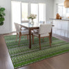 Piper Looms Chantille Stripes ACN589 Green Area Rug