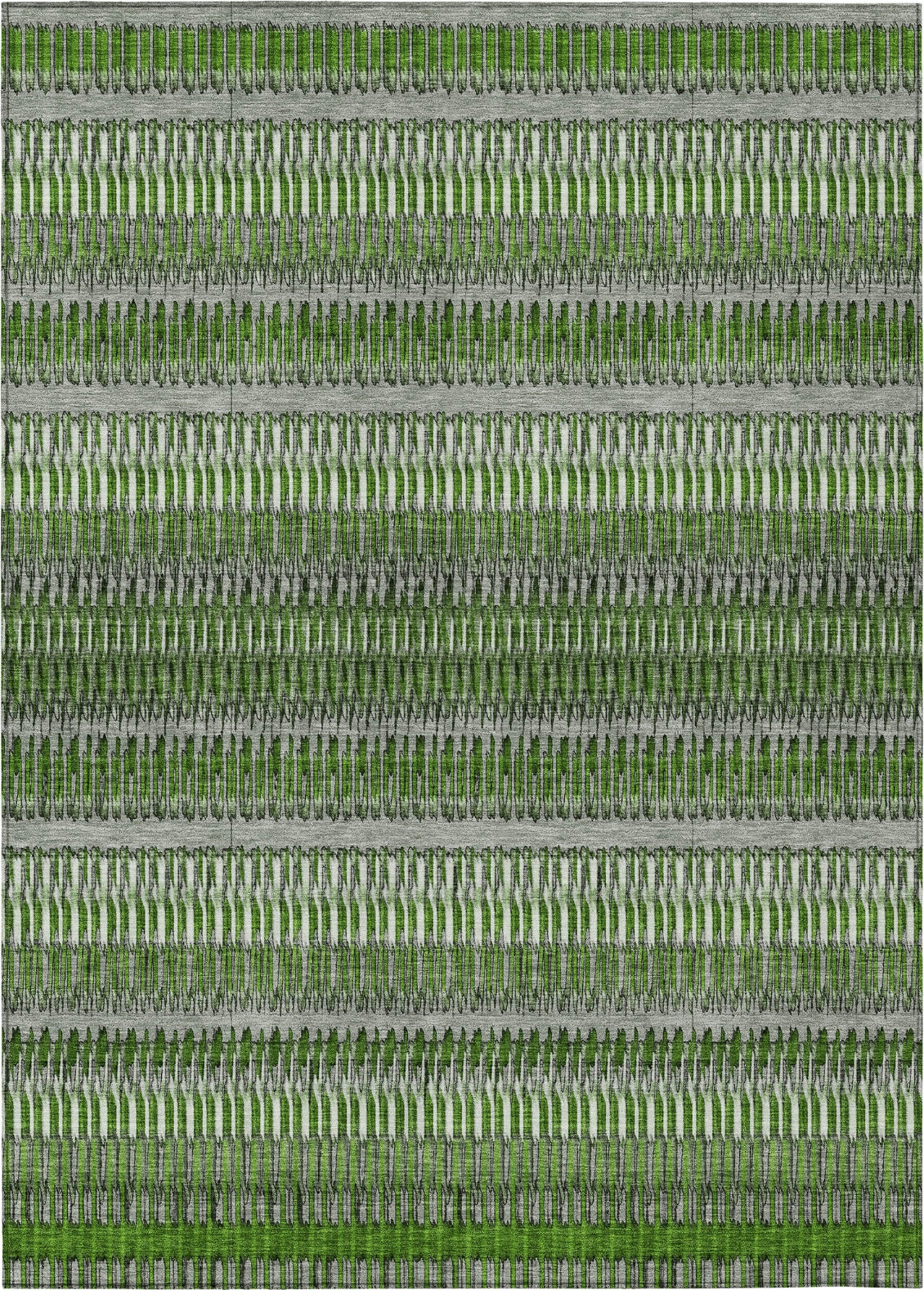 Piper Looms Chantille Stripes ACN589 Green Area Rug