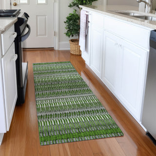 Piper Looms Chantille Stripes ACN589 Green Area Rug