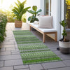 Piper Looms Chantille Stripes ACN589 Green Area Rug