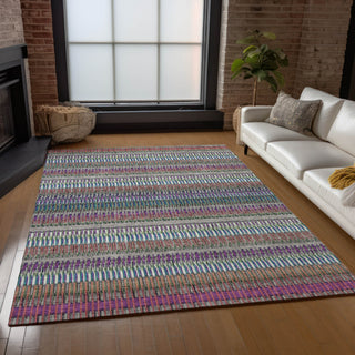 Piper Looms Chantille Stripes ACN589 Taupe Area Rug