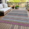 Piper Looms Chantille Stripes ACN589 Taupe Area Rug