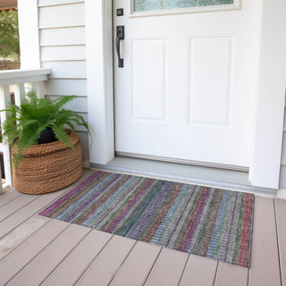 Piper Looms Chantille Stripes ACN589 Taupe Area Rug