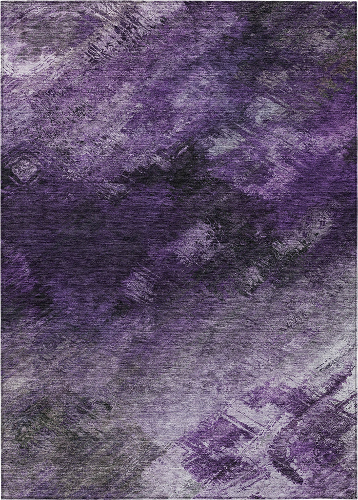 Piper Looms Chantille Modern ACN590 Purple Area Rug