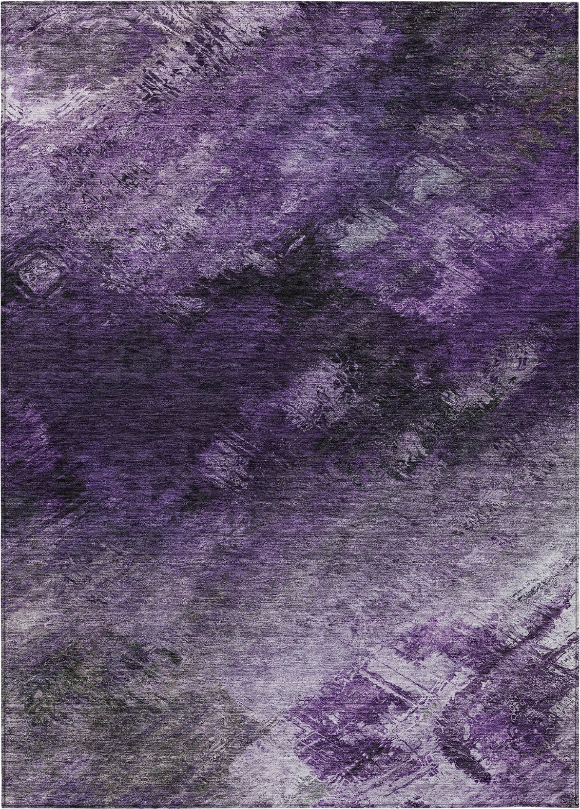 Piper Looms Chantille Modern ACN647 Lavender Area Rug – Incredible Rugs ...