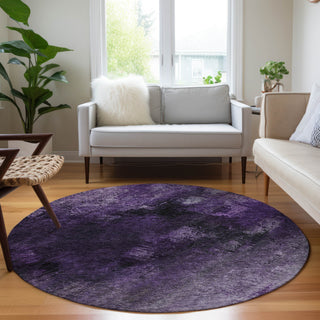 Piper Looms Chantille Modern ACN590 Purple Area Rug