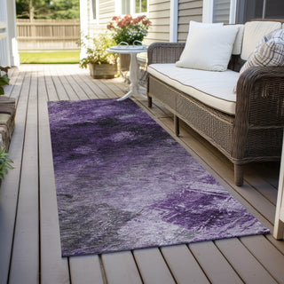 Piper Looms Chantille Modern ACN590 Purple Area Rug