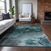Piper Looms Chantille Modern ACN590 Teal Area Rug Lifestyle Image Feature