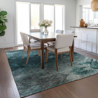 Piper Looms Chantille Modern ACN590 Teal Area Rug