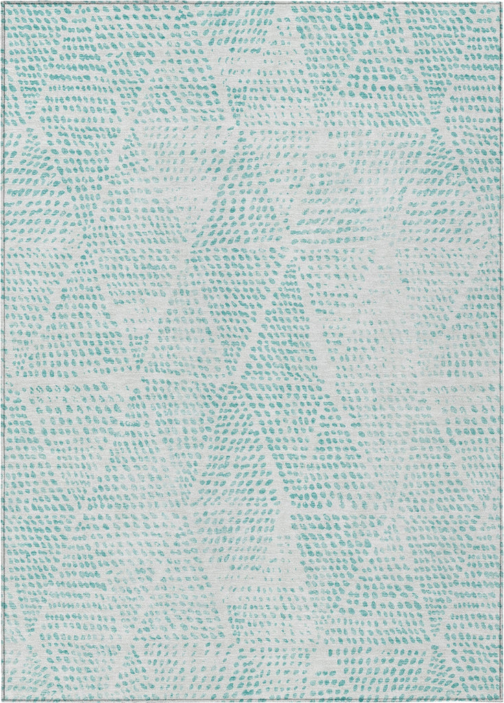 Piper Looms Chantille Diamond ACN591 Aqua Area Rug