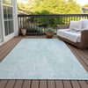 Piper Looms Chantille Diamond ACN591 Aqua Area Rug