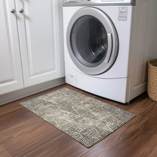 Piper Looms Chantille Diamond ACN591 Beige Area Rug