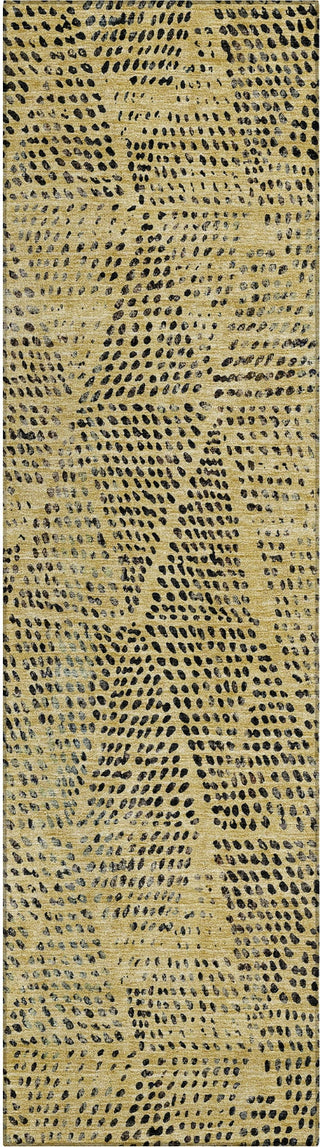 Piper Looms Chantille Diamond ACN591 Gold Area Rug