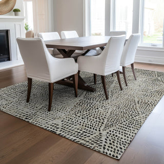 Piper Looms Chantille Diamond ACN591 Gray Area Rug Lifestyle Image Feature