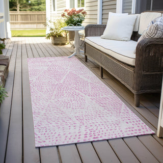 Piper Looms Chantille Diamond ACN591 Pink Area Rug