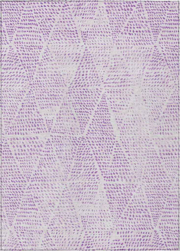 Piper Looms Chantille Diamond ACN591 Purple Area Rug