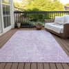 Piper Looms Chantille Diamond ACN591 Purple Area Rug