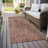 Piper Looms Chantille Diamond ACN591 Salmon Area Rug