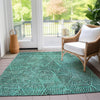 Piper Looms Chantille Diamond ACN591 Teal Area Rug