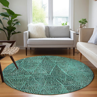 Piper Looms Chantille Diamond ACN591 Teal Area Rug