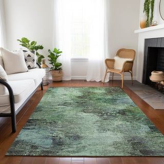 Piper Looms Chantille Abstract ACN592 Green Area Rug