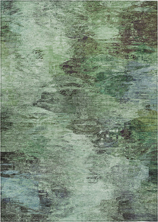 Piper Looms Chantille Abstract ACN592 Green Area Rug