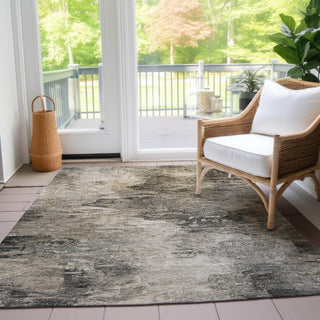 Piper Looms Chantille Abstract ACN592 Taupe Area Rug