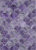 Piper Looms Chantille Modern ACN594 Purple Area Rug