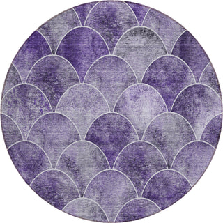 Piper Looms Chantille Modern ACN594 Purple Area Rug