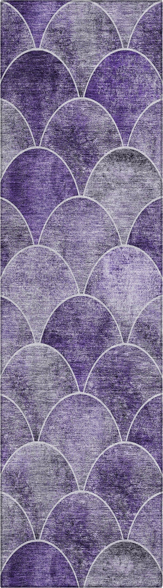 Piper Looms Chantille Modern ACN594 Purple Area Rug