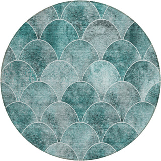 Piper Looms Chantille Modern ACN594 Teal Area Rug