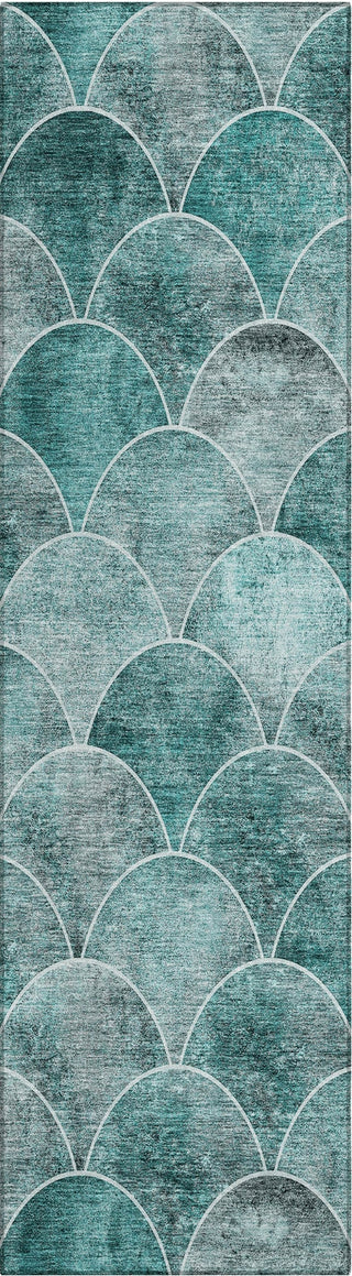 Piper Looms Chantille Modern ACN594 Teal Area Rug