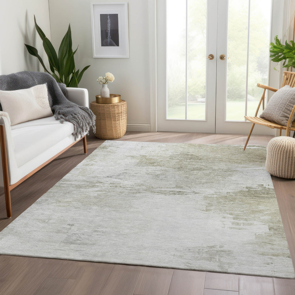 Piper Looms Chantille Modern ACN595 Ivory Area Rug Lifestyle Image Feature