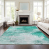 Piper Looms Chantille Modern ACN595 Teal Area Rug Lifestyle Image Feature