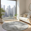 Piper Looms Chantille Abstract ACN597 Beige Area Rug